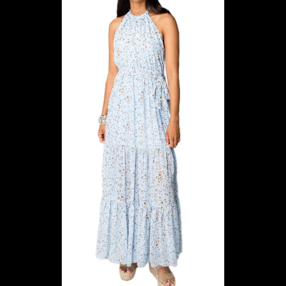 BUDDY LOVE WOMENS STARBRIGHT BLAKE HALTER MAXI DRESS XS-L